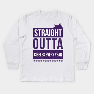 Straight Outta Cibeles Every Year Kids Long Sleeve T-Shirt